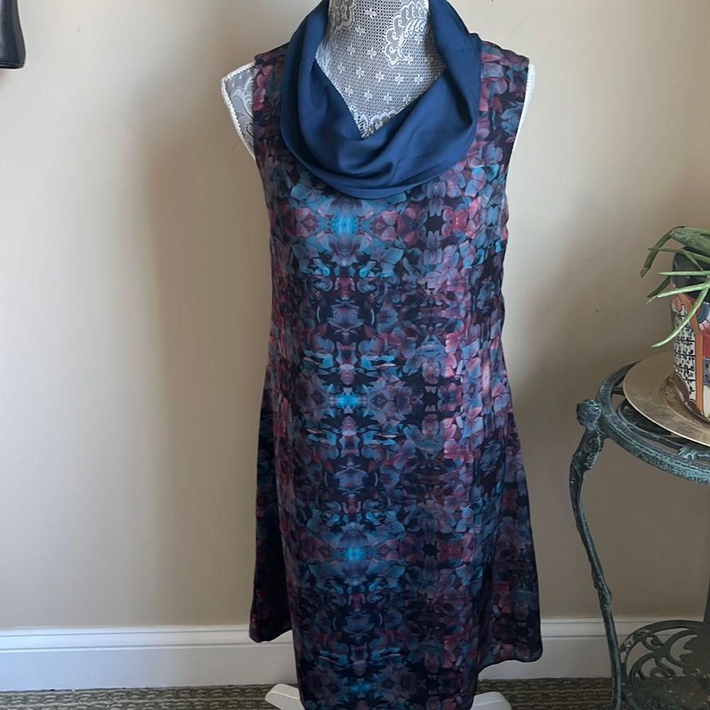 Skunkfunk Blue Floral Apron Dress Sz 2 NWT
